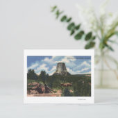 Teton National Park, WY - Devil's Tower nabij Briefkaart (Staand voorkant)