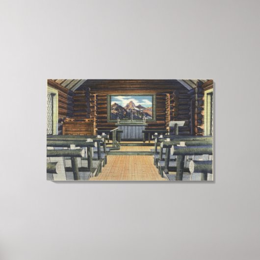 Teton National Park, WY - The Alter Canvas Afdruk (Voorkant)