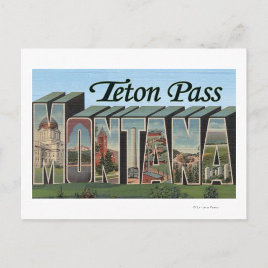 Teton Pass, Montana Briefkaart (Voorkant)