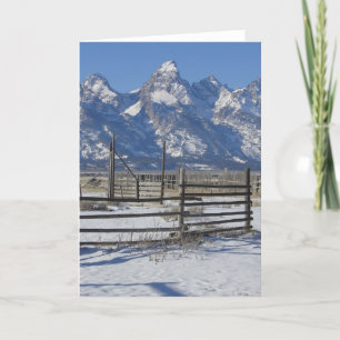 Teton Ranch Winter All Occasion Wenskaart Kaart