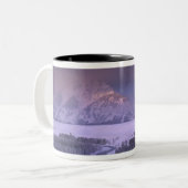 Teton Range from Snake River Overlook, Grand Tweekleurige Koffiemok (Voorkant links)