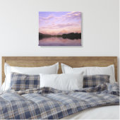 Teton Range gereflecteerd op de Snake River. Grand Canvas Afdruk (Insitu (Slaapkamer))