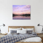 Teton Range gereflecteerd op de Snake River. Grand Canvas Afdruk (Insitu (Slaapkamer))