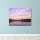 Teton Range gereflecteerd op de Snake River. Grand Canvas Afdruk (Insitu (Houten vloer))