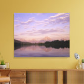 Teton Range gereflecteerd op de Snake River. Grand Canvas Afdruk (Insitu (Woonkamer))