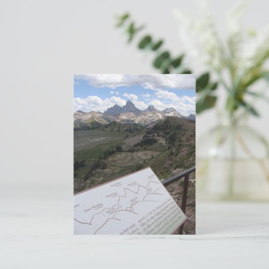 Teton Range Postcard Briefkaart (Staand voorkant)