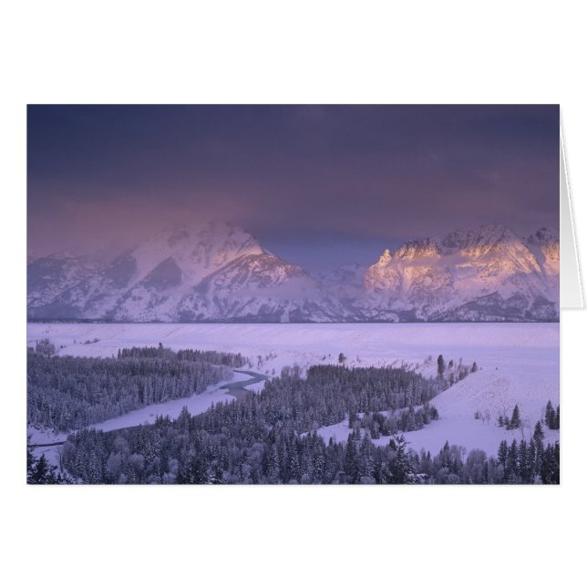 Teton Range vanaf Snake River Overlook, Grand (Voorkant Horizontaal)