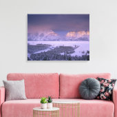 Teton Range vanaf Snake River Overlook, Grand Canvas Afdruk (Insitu (Woonkamer))