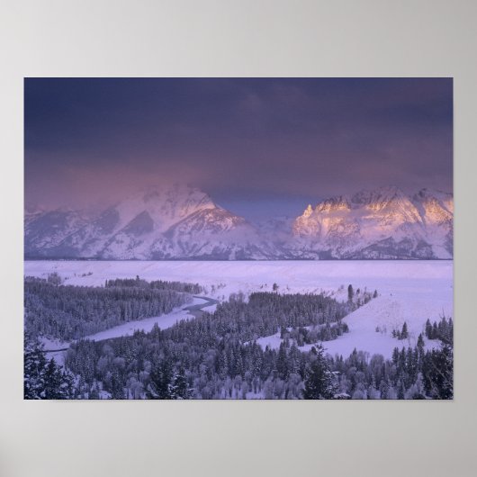 Teton Range vanaf Snake River Overlook, Grand Poster (Voorkant)