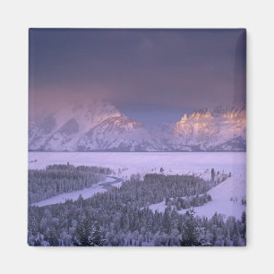 Teton Range vanuit Snake River Overlook, Grand Magneet