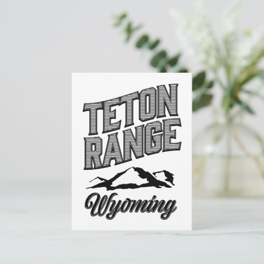 Teton Range, Wyoming Briefkaart (Staand voorkant)