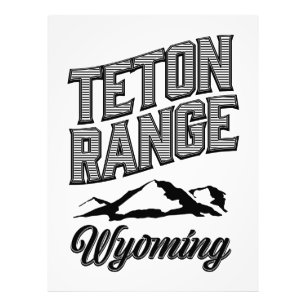 Teton Range, Wyoming Foto Afdruk