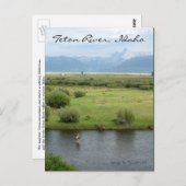 Teton River, Idaho Fisherman Briefkaart (Voorkant / Achterkant)
