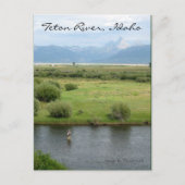 Teton River, Idaho Fisherman Briefkaart (Voorkant)