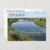 Teton River, Idaho, Paradise PC voor vissers Briefkaart (Voorkant / Achterkant)