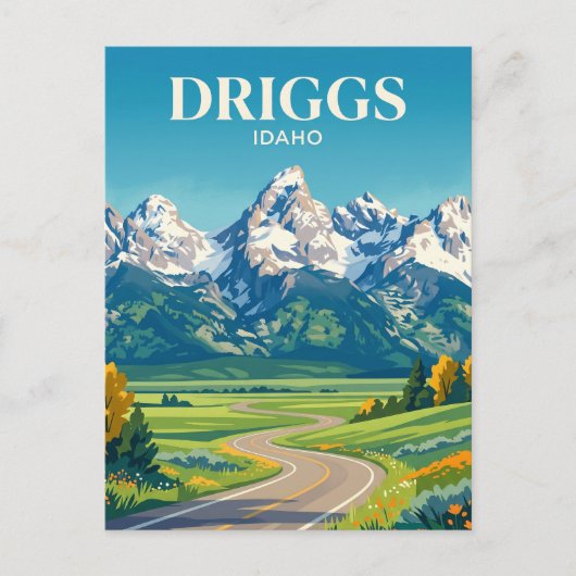Teton Scenic Byway Idaho Briefkaart (Voorkant)
