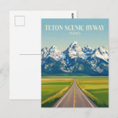 Teton Scenic Byway Idaho Briefkaart (Voorkant / Achterkant)