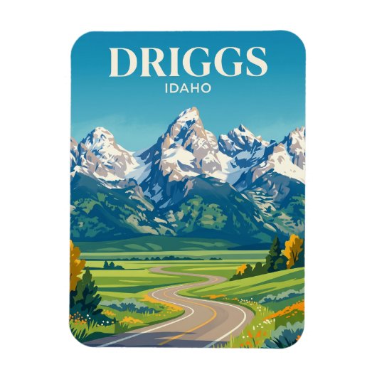 Teton Scenic Byway Idaho Magneet (Verticaal)