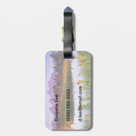 Teton Sunrise Bagagelabel (Achterkant verticaal)