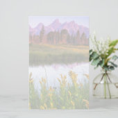 Teton Sunrise Briefpapier (Staand voorkant)