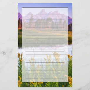Teton Sunrise Briefpapier