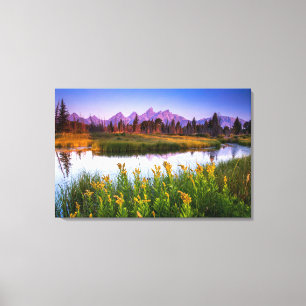 Teton Sunrise Canvas Afdruk