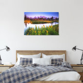 Teton Sunrise Canvas Afdruk (Insitu (Slaapkamer))