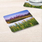 Teton Sunrise Kartonnen Onderzetters (Schuin)