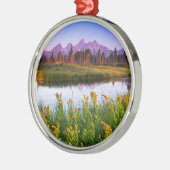 Teton Sunrise Metalen Ornament (Links)