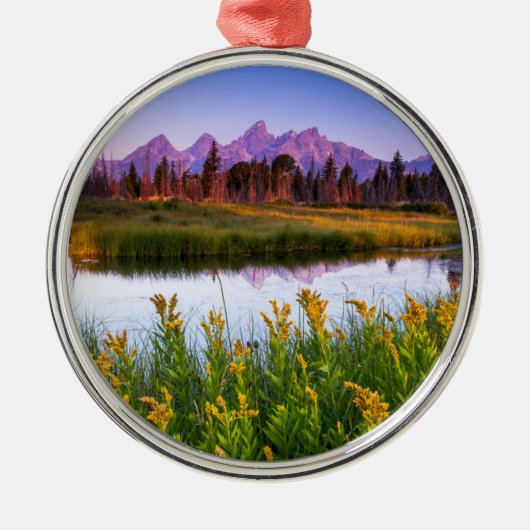 Teton Sunrise Metalen Ornament (Voorkant)