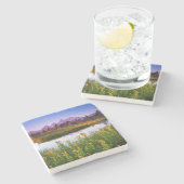 Teton Sunrise Stenen Onderzetter (Zijkant)