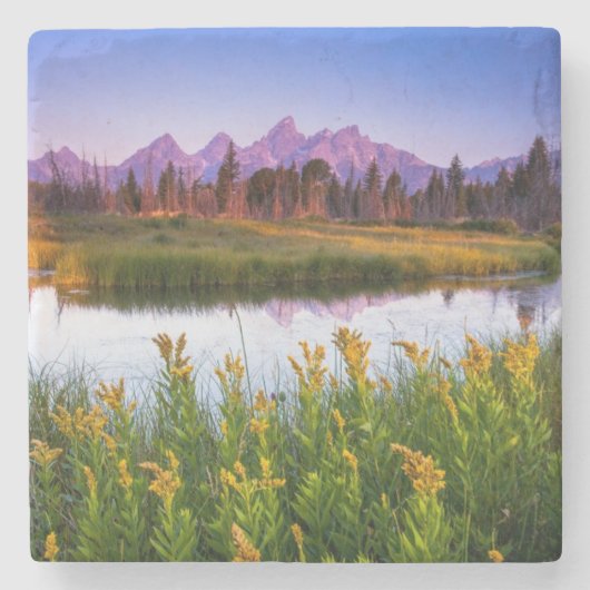 Teton Sunrise Stenen Onderzetter (Voorkant)