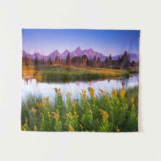 Teton Sunrise Wandkleed (Voorkant (horizontaal))