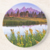 Teton Sunrise Zandsteen Onderzetter (Voorkant)