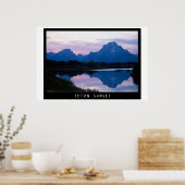 Teton Sunset Poster (Keuken)