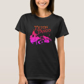 Teton Tango Design roze&blk T-shirt (Voorkant)
