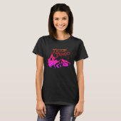 Teton Tango Design roze&blk T-shirt (Voorkant volledig)
