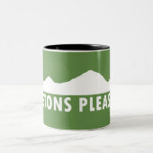 Tetons alsjeblieft tweekleurige koffiemok (Center)