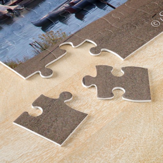 Tetons and Colter Bay - Wyoming Jigsaw Puzzle Legpuzzel (Zijkant)