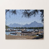 Tetons and Colter Bay - Wyoming Jigsaw Puzzle Legpuzzel (Horizontaal)