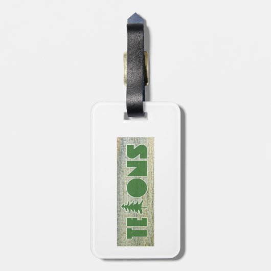 Tetons Bagagelabel (Achterkant verticaal)