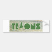 Tetons Bumpersticker (Voorkant)