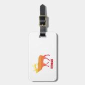 Tetons Elk Bagagelabel (Voorkant verticaal)