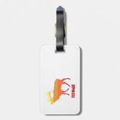 Tetons Elk Bagagelabel (Achterkant verticaal)