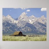 Tetons en oude barnafdrukken poster (Voorkant)