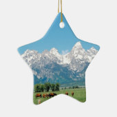 Tetons en paarden keramisch ornament (Rechts)