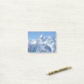 Tetons en wolken post-it® notes (Op bureau)