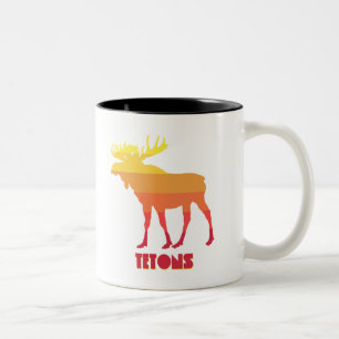 Tetons Moose Tweekleurige Koffiemok