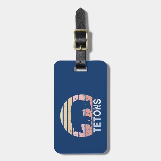 Tetons Retro Beer Bagagelabel (Voorkant verticaal)