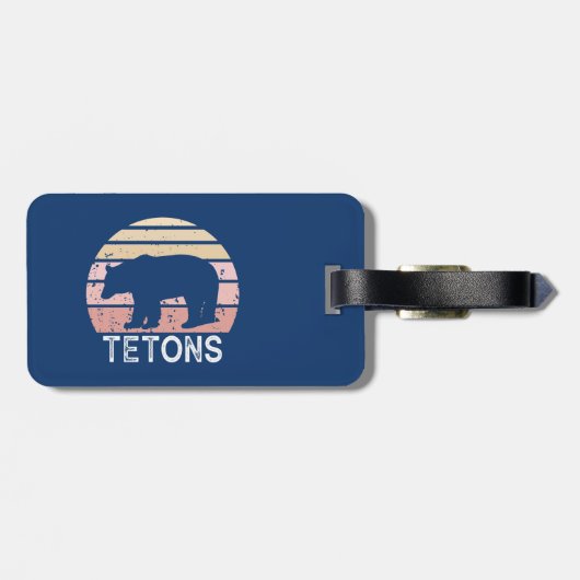Tetons Retro Beer Bagagelabel (Achterkant horizontaal)